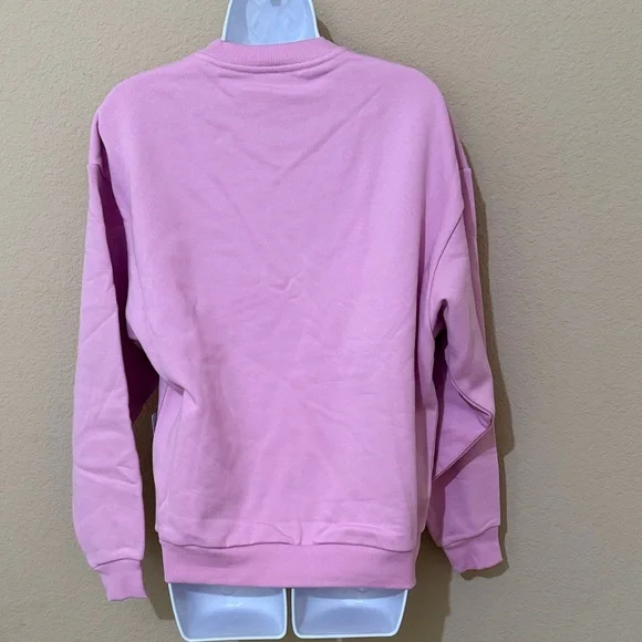 ALO Yoga 🩷 Accolade Crew Neck Pullover Candy Heart Pink XS NWT - Picture 4 of 6
